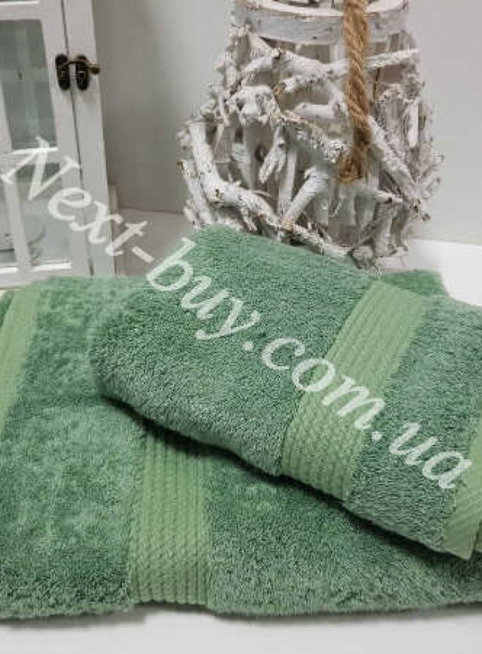 Maison D'or Amadeus бамбуковий рушник для обличчя 50х100см Cagla green - Зображення 3