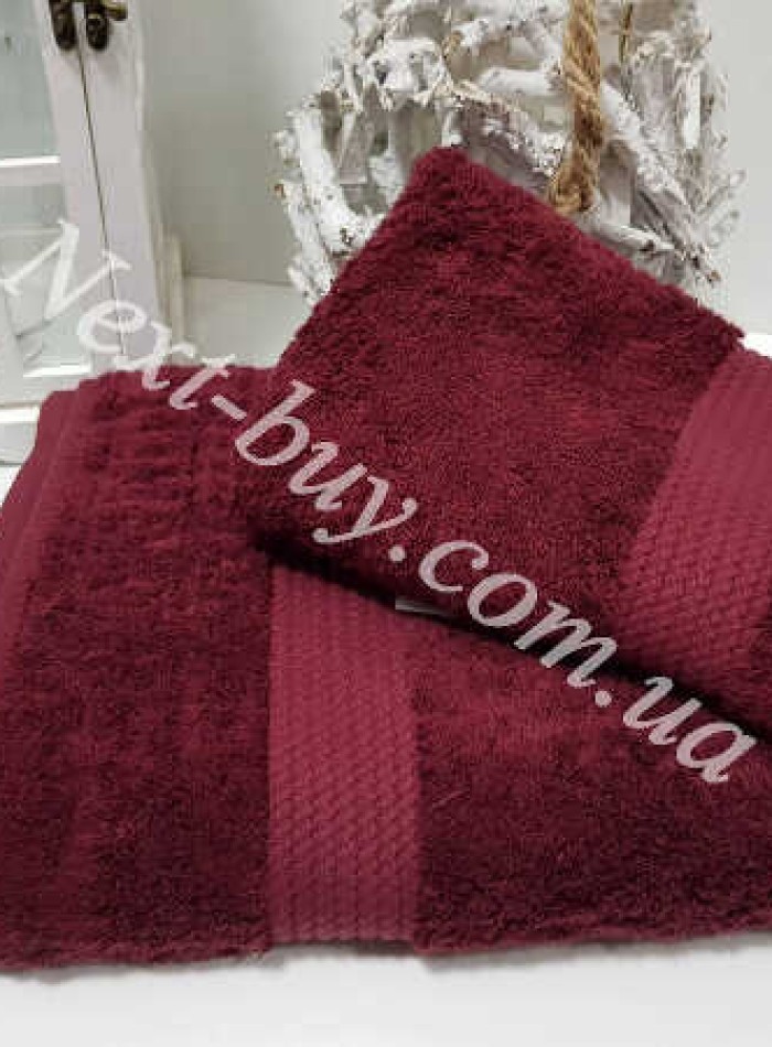 Maison D'or Amadeus бамбуковий рушник для обличчя 50х100см Bordeaux - Зображення 3