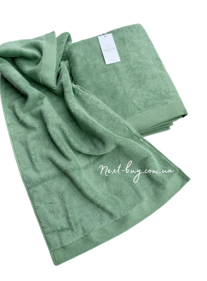 Maison D'or Artemis бавовняний рушник для обличчя 50х100см Sagla Green - Зображення 2
