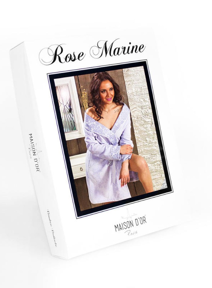Женский халат бамбуковый Maison D`or Paris Rose Marine розовый — изображение 2
