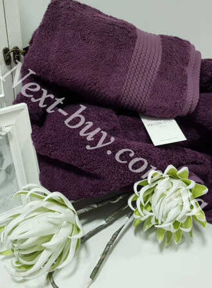 Бамбуковое полотенце Maison D'or Amadeus 50х100см Plum — изображение 4