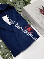 Maison Dor Sports халат подростковый с капюшоном синий