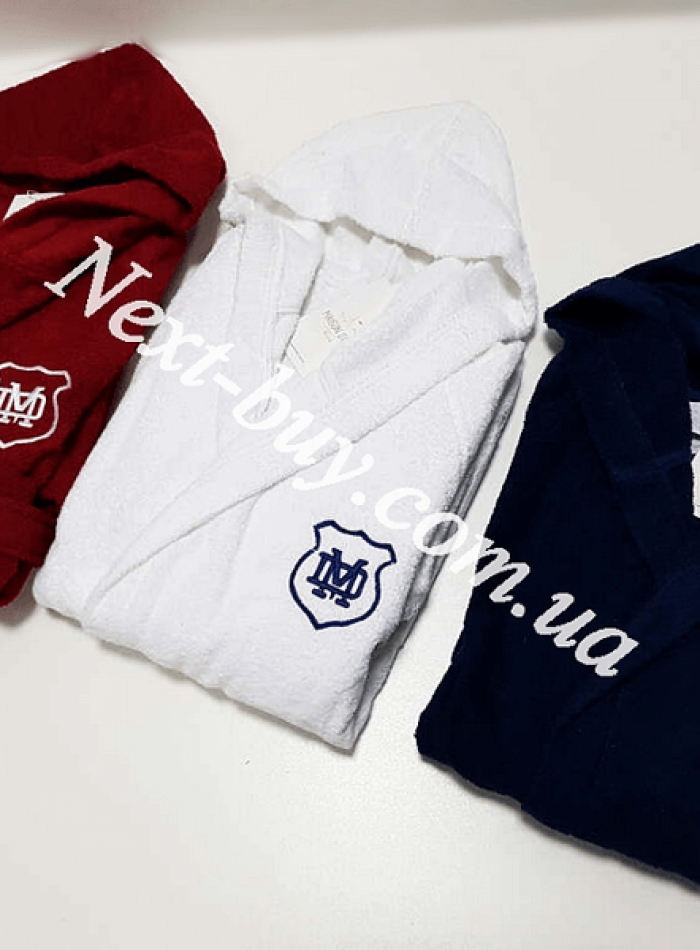 Maison Dor Sports халат подростковый с капюшоном синий — изображение 3