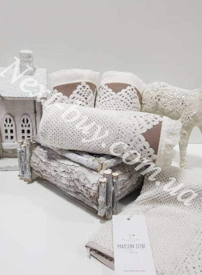 Набір бавовняних рушників Maison D'or Jacquard naturelle 3шт - Зображення 4