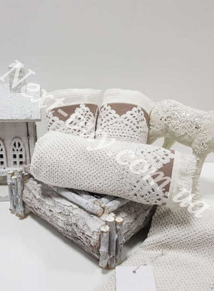 Набор кухонных полотенец Maison D'or Jacquard naturelle 4шт 100% хлопок — изображение 5