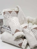 Набір бавовняних рушників Maison D'or Jacquard naturelle 3шт - Зображення 2