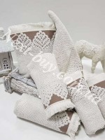 Набір бавовняних рушників Maison D'or Jacquard naturelle 3шт - Зображення 3