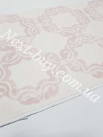 Килимок для підлоги натуральний Maison D'or кремовий з рожевим 70х120