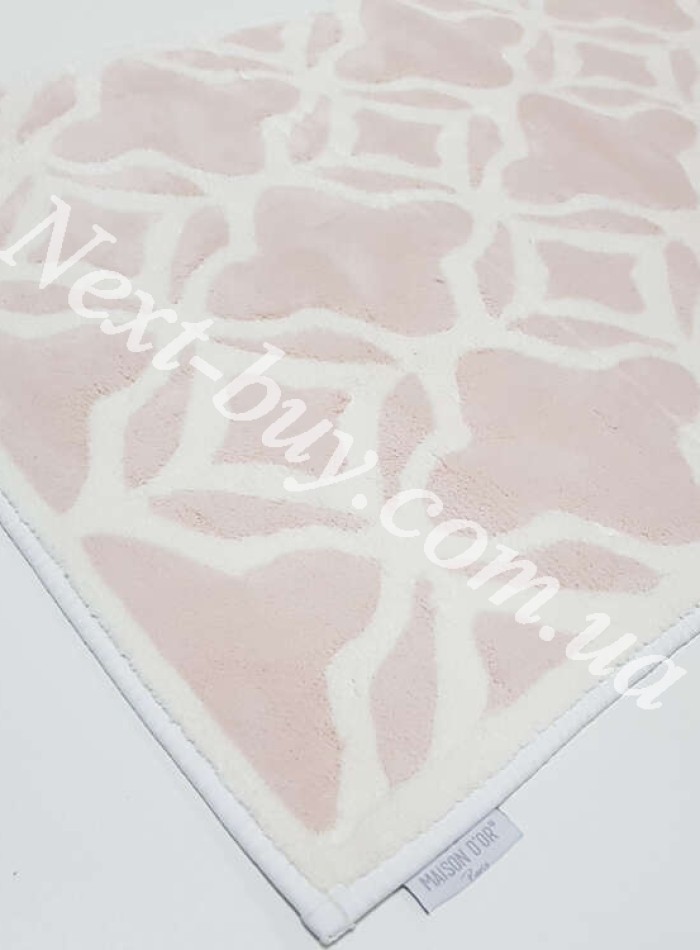 Коврик для пола натуральный Maison D'or с розовым 70х120 — изображение 2