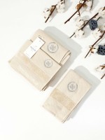 Набор хлопковых полотенец Maison D'or Bonni 3шт бежевый — изображение 4