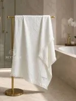 Maison D'or Hawaii хлопковое полотенце для бани, сауны 85х150см ecru — изображение 2