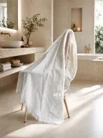 Maison D'or Hawaii хлопковое полотенце для бани, сауны 85х150см ecru — изображение 5