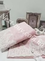 Набір бамбукових рушників Maison D'or Jasmin 3шт рожевих