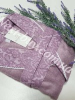 Жіночий халат бамбуковий Maison D`or Paris Rose Marine короткий фіолетовий - Зображення 7