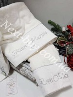 Maison D'or Rose Marine набір бамбукових рушників кремовий 3шт