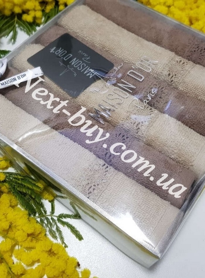 Maison D'or Sena набор кухонных полотенец хлопок 6шт коричневый — изображение 2