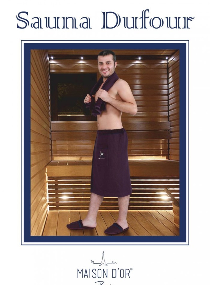 Maison D`or Sauna Dufour набір для сауни чоловічий сірий - Зображення 2