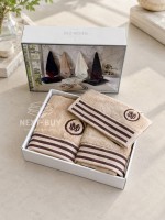 Maison D'or Delon Beige Cotton чоловічий набір рушників бежевий - Зображення 6