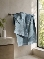 Maison D'or Delon Blue-GreyCotton чоловічий набір махрових рушників блакитний - Зображення 8