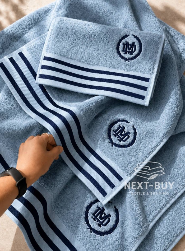 Maison D'or Delon Cotton blue-navy набор полотенец для мужчин — изображение 2