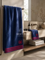Maison D'or Delon Navy / Red Cotton набір рушників для чоловіків темно-синій з червоним - Зображення 5