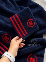 Maison D'or Delon Navy / Red Cotton набір рушників для чоловіків темно-синій з червоним - Зображення 2
