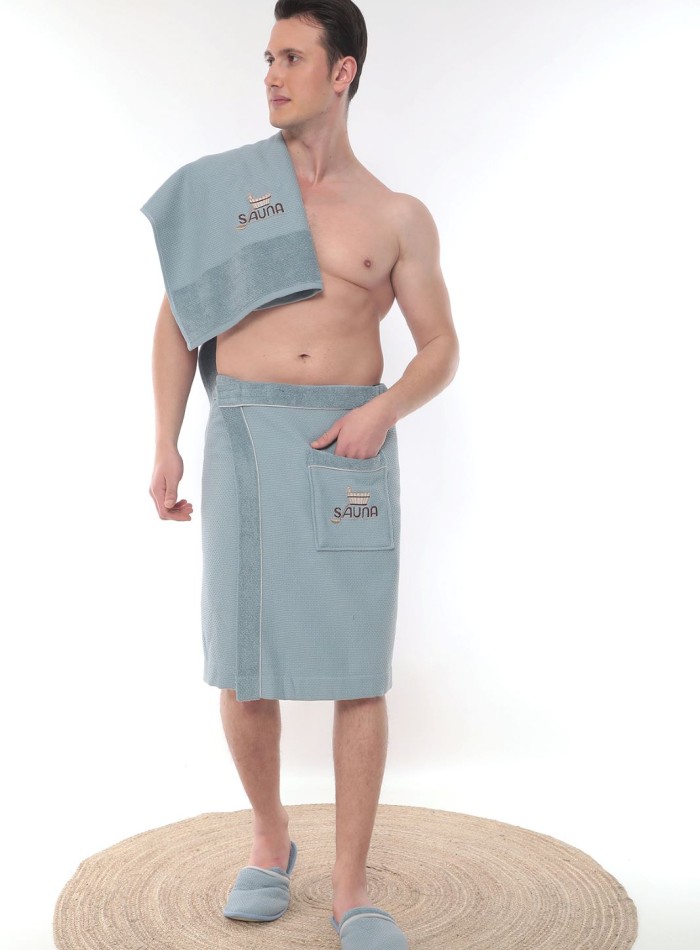 Maison D`or Sauna Dufour набір для сауни чоловічий blue - Зображення 3