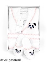 Maison D`or Luna Enfants Панда дитячий махровий халат з тапочками - Зображення 3