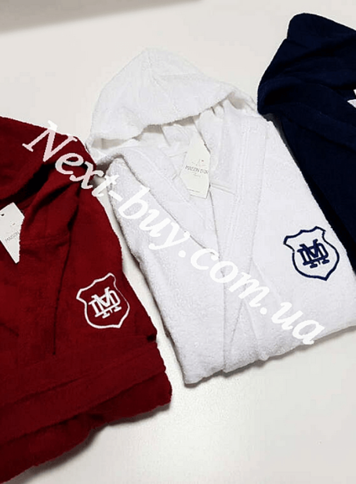 Maison Dor Sports халат подростковый с капюшоном белый — изображение 3