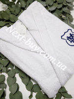 Maison Dor Sports халат подростковый с капюшоном белый — изображение 4