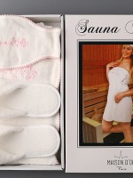 Maison D`or Belle Sauna набір для сауни жіночий білий - Зображення 3