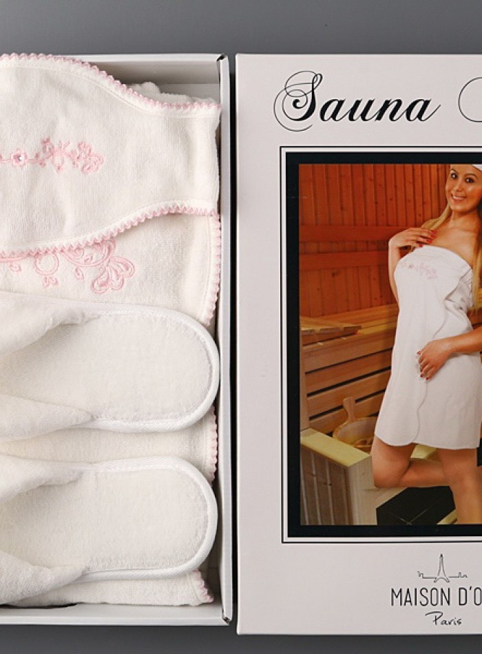 Maison D`or Belle Sauna набір для сауни жіночий білий - Зображення 4