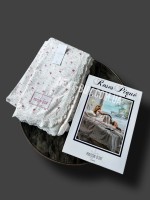 Maison D'or Roses покривало вафельне з мереживом 220x240см рожевий - Зображення 10