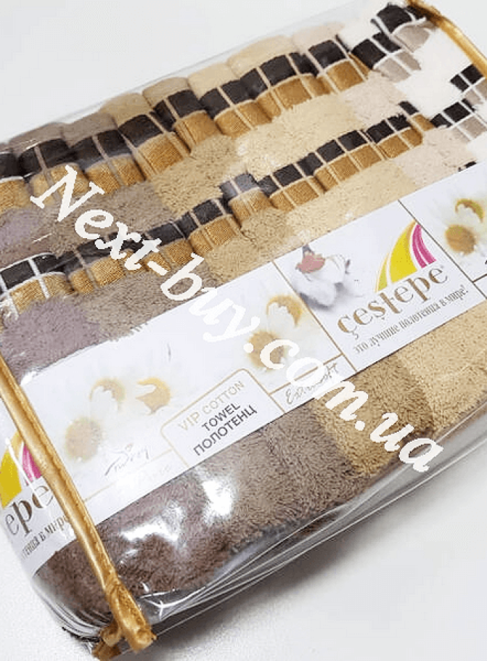 Cestepe Kare Vip Cotton набор банных полотенец 6шт. 70х140 — изображение 5