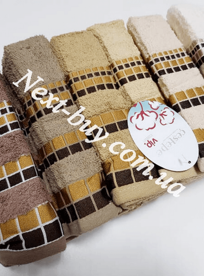 Cestepe Kare Vip Cotton набор банных полотенец 6шт. 70х140 — изображение 4