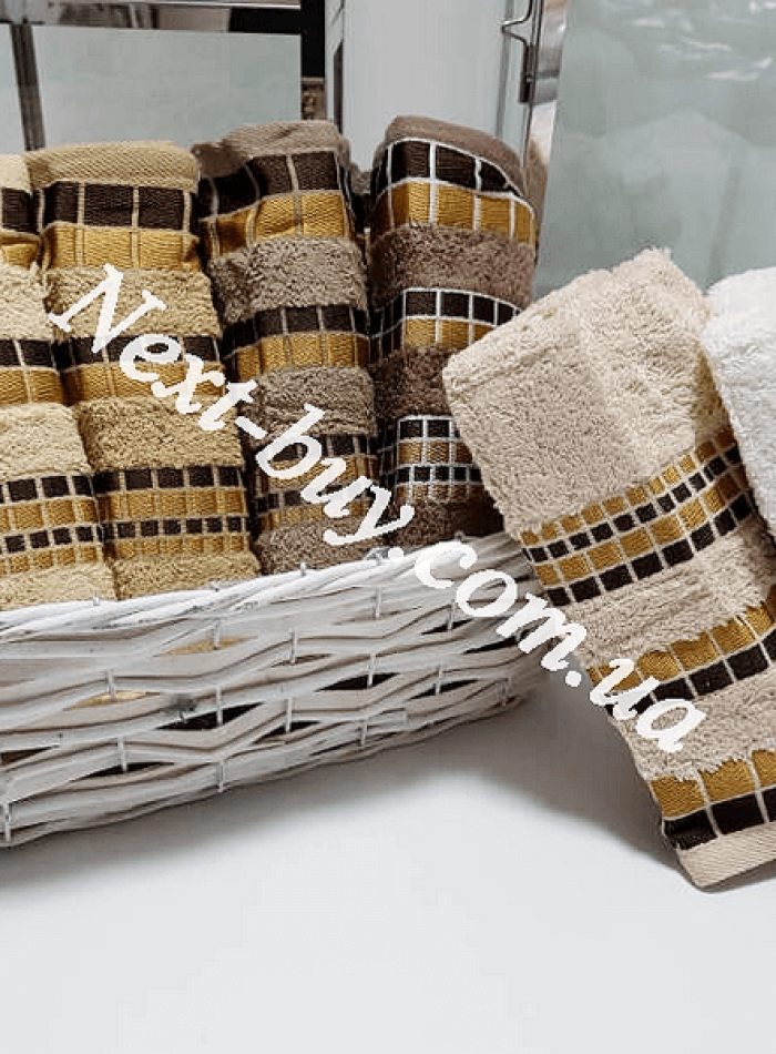 Cestepe Kare Vip Cotton набор банных полотенец 6шт. 70х140 — изображение 3