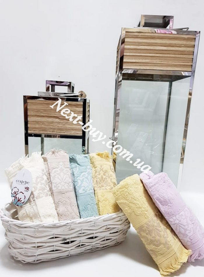Cestepe Nazli Cotton набор махровых полотенец 6шт. 50х90 — изображение 2