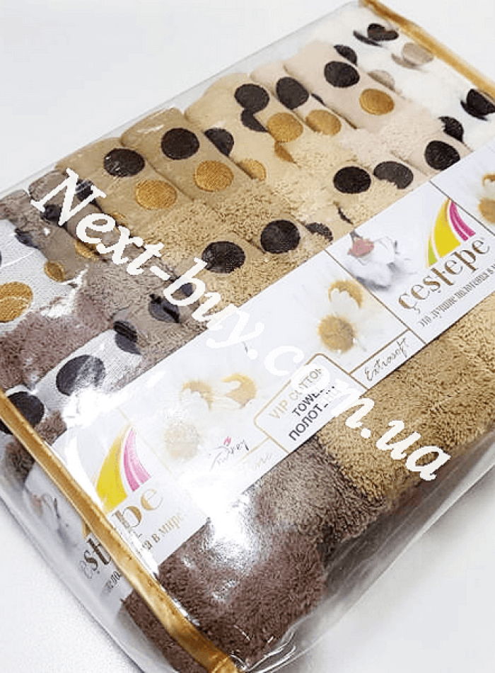 Cestepe Puanli Vip Cotton набір банних рушників 6шт. 70х140 - Зображення 6