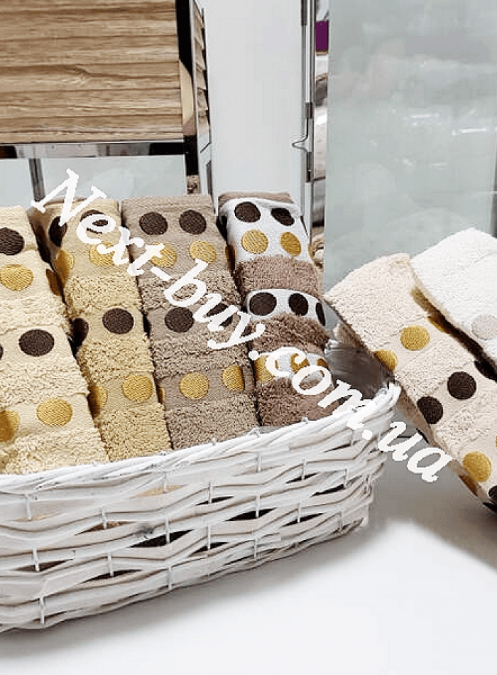 Cestepe Puanli Vip Cotton набір рушників з вишивкою 6шт. 50х90 - Зображення 2