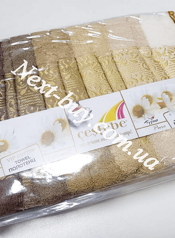 Cestepe Surma Cotton набір банних рушників з вишивкою 6шт. - Зображення 6