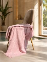 Maison D'or Hawaii хлопковое полотенце для бани, сауны 85х150см розовое — изображение 7