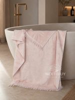 Maison D'or Hawaii хлопковое полотенце для бани, сауны 85х150см pudra — изображение 6