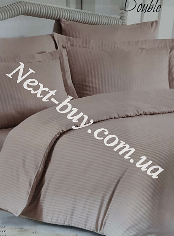 Maison D'or New Rails Double beige постільна білизна Maison 200x220см сатин бежевий - Зображення 6