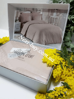 Maison D'or New Rails Double beige постільна білизна Maison 200x220см сатин бежевий