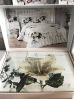 Maison Dor Alita beige постельное белье 200x220см сатин жаккард — изображение 5