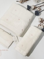 Maison D'or Soft Hearts Cotton набор полотенец хлопок кремовый — изображение 2