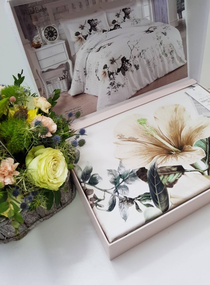 Maison Dor Alita beige постельное белье 200x220см сатин жаккард — изображение 3