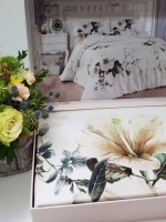 Maison Dor Alita beige постельное белье 200x220см сатин жаккард — изображение 2