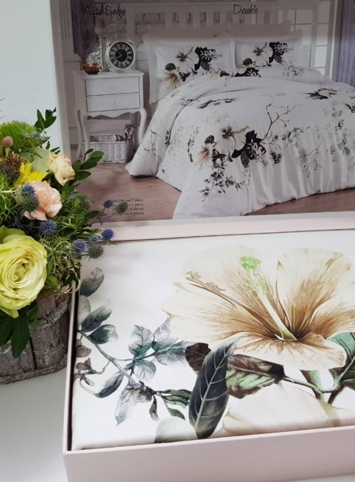 Maison Dor Alita beige постельное белье 200x220см сатин жаккард — изображение 2
