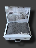 Maison D'or Paris Sanda Bedspread махрове простирадло-покривало 220х240 з бахромою бавовна antrasit - Зображення 6